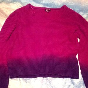 Lee Red Ombre Sweater